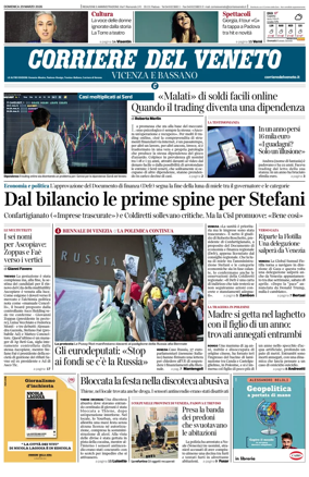 Cover of Corriere del Veneto (Vicenza e Bassano)