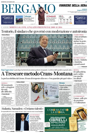 Cover of Corriere della Sera (Bergamo)