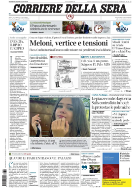 Cover of Corriere della Sera