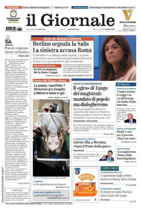 Cover of Il Giornale (Italy)