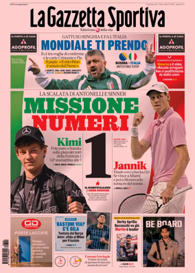 Cover of La Gazzetta dello Sport