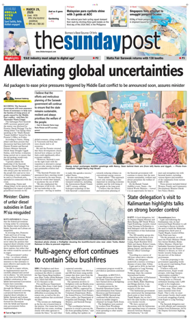 Cover of The Borneo Post (Sarawak)