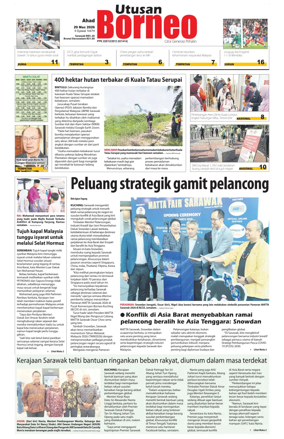 Cover of Utusan Borneo (Sarawak)