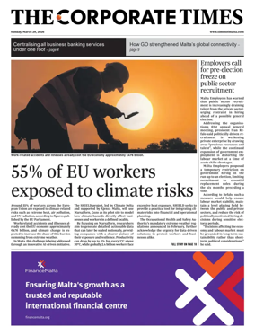 Cover of The Corporate Times (Malta)
