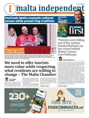 Cover of The Malta Independent on Sunday