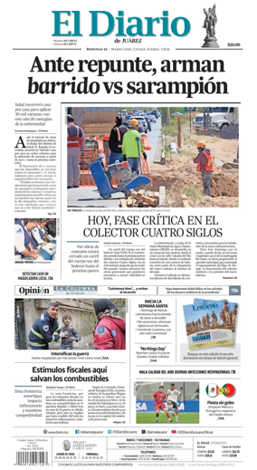 Cover of El Diario de Juarez