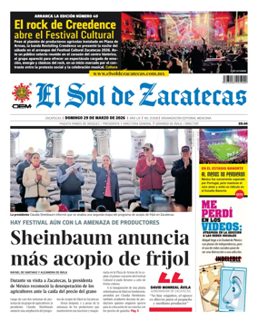 Cover of El Sol de Zacatecas
