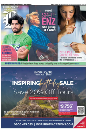 Cover of Herald on Sunday