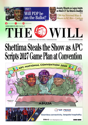 Cover of THEWILL NEWSPAPER