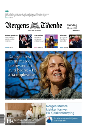 Cover of Bergens Tidende