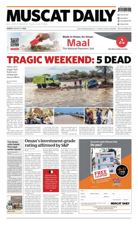 Cover of Muscat Daily