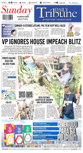 Cover of Daily Tribune (Philippines)