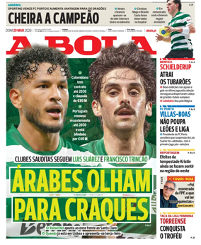 Cover of A BOLA (Portuguese)
