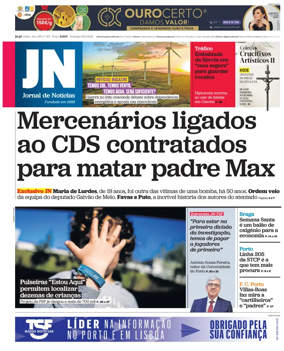 Cover of Jornal de Noticias