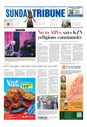 Cover of Sunday Tribune