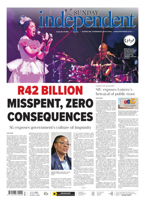 Cover of The Sunday Independent