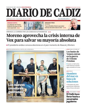 Cover of Diario de Cadiz