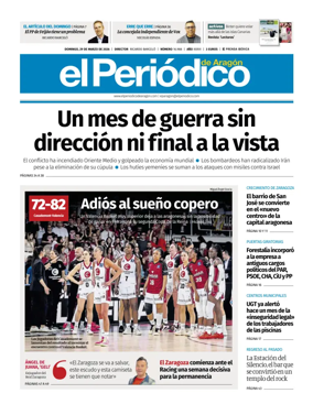 Cover of El Periodico Aragon