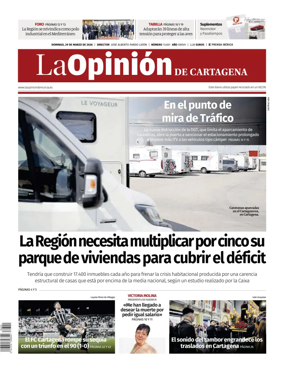 Cover of La Opinion de Murcia (Cartagena)