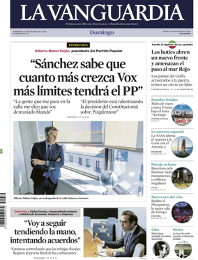 Cover of La Vanguardia (1st Edition)