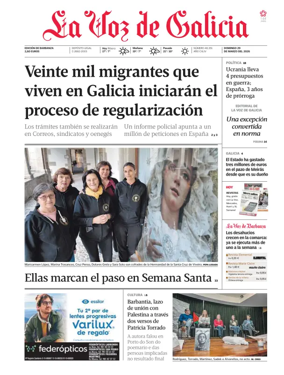 Cover of La Voz de Galicia (Barbanza)