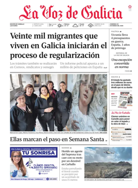 Cover of La Voz de Galicia (Carballo)