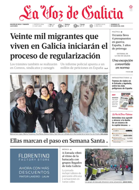 Cover of La Voz de Galicia (Deza)