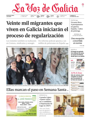 Cover of La Voz de Galicia (Monforte)