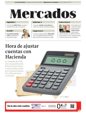 Cover of La Voz de Galicia (Santiago) - Mercados