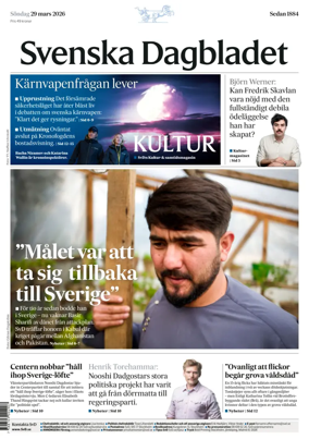 Cover of Svenska Dagbladet