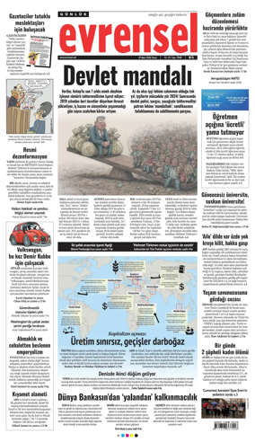 Cover of Evrensel Gazetesi