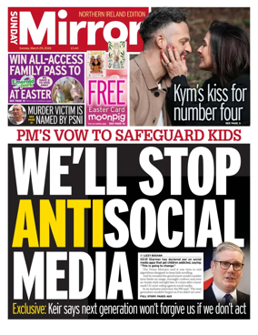 Cover of Sunday Mirror (Northern Ireland)