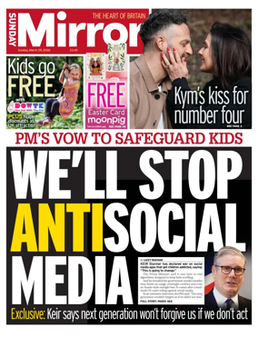 Cover of Sunday Mirror