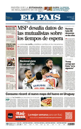 Cover of El Pais (Uruguay)