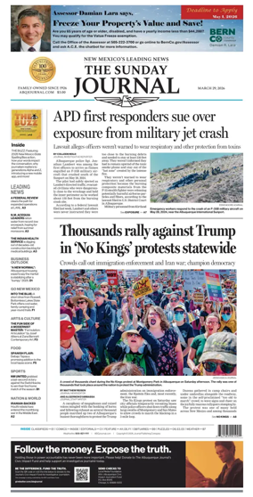 Cover of Albuquerque Journal