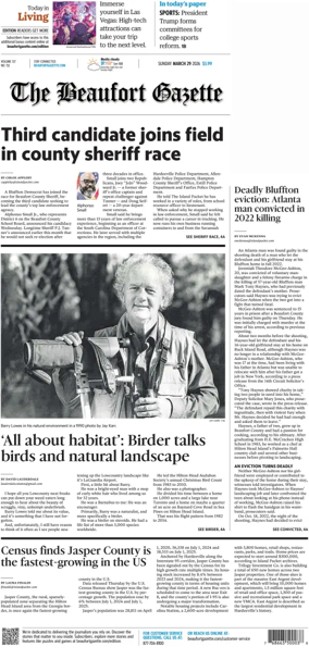 Cover of Beaufort Gazette (Sunday)