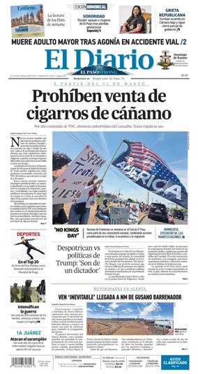 Cover of El Diario de El Paso