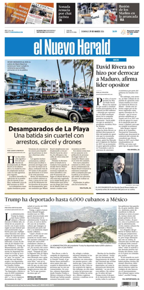 Cover of El Nuevo Herald (Sunday)