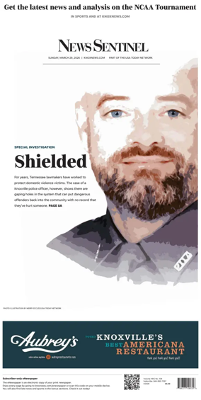 Cover of Knoxville News Sentinel