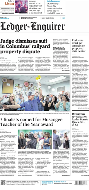 Cover of Ledger-Enquirer (Sunday)