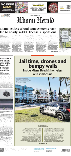 Cover of Miami Herald (Sunday)