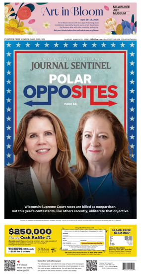 Cover of Milwaukee Journal Sentinel