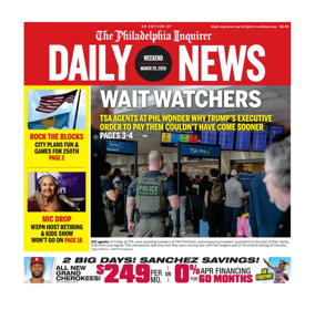 Cover of Philadelphia Daily News