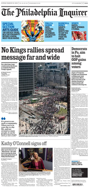 Cover of The Philadelphia Inquirer