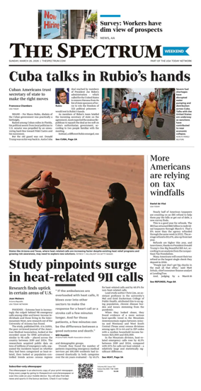 Cover of The Spectrum & Daily News