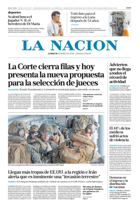Cover of La Nacion