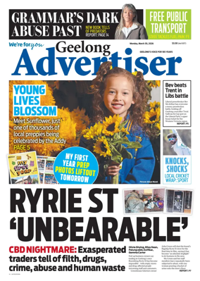 Cover of Geelong Advertiser