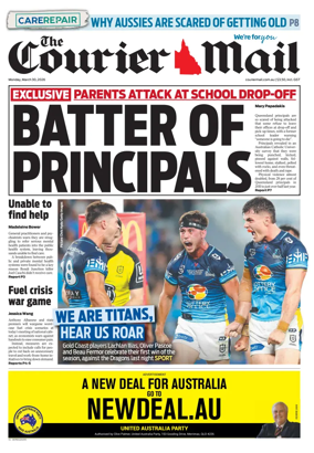 Cover of The Courier-Mail