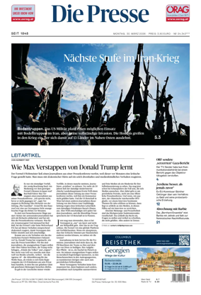 Cover of Die Presse