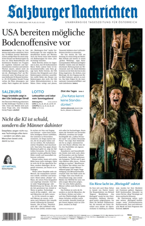 Cover of Salzburger Nachrichten